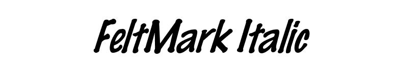 FeltMark Italic font preview