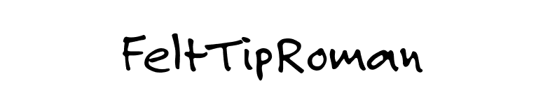 FeltTipRoman font preview