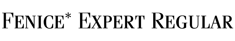 Fenice* Expert Regular font preview