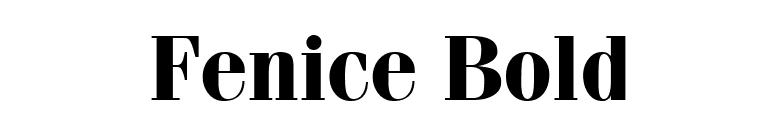 Fenice Bold font preview