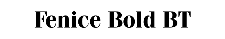 Fenice Bold BT font preview