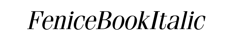 FeniceBookItalic font preview