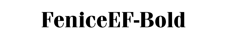 FeniceEF-Bold font preview