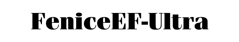 FeniceEF-Ultra font preview