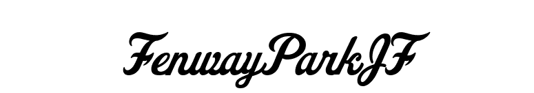 FenwayParkJF font preview