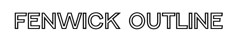 Fenwick Outline font preview