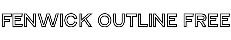 Fenwick Outline Free font preview