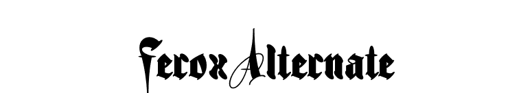 Ferox Alternate font preview