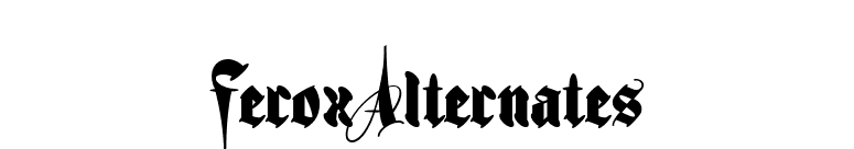 FeroxAlternates font preview