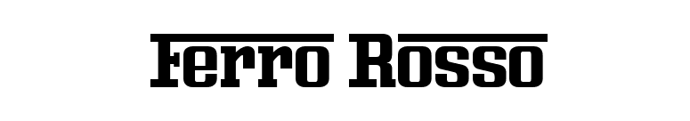 Ferro Rosso font preview
