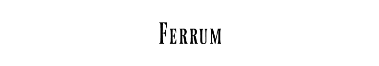 Ferrum font preview