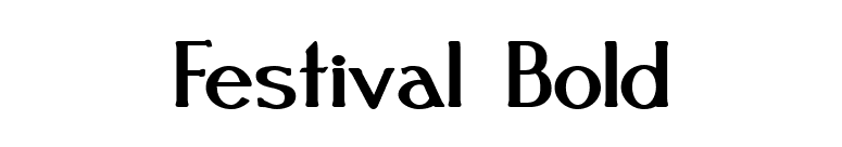 Festival Bold font preview
