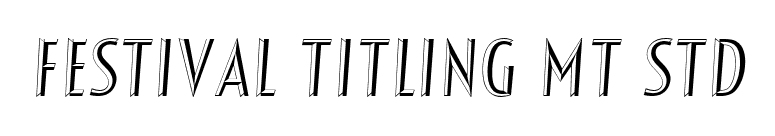 Festival Titling MT Std font preview