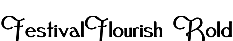 FestivalFlourish Bold font preview