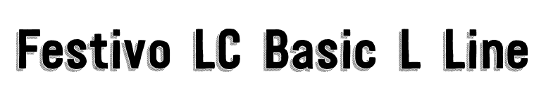 Festivo LC Basic L Line font preview