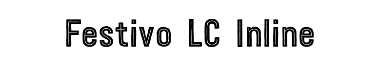 Festivo LC Inline font preview