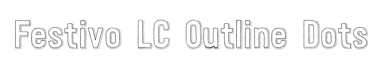 Festivo LC Outline Dots font preview