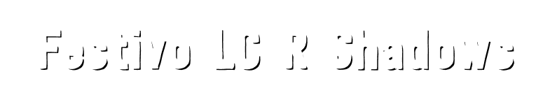 Festivo LC R Shadows font preview