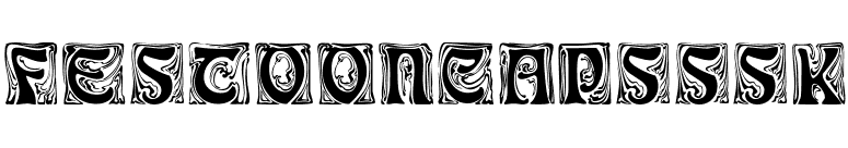 FestoonCapsSSK font preview