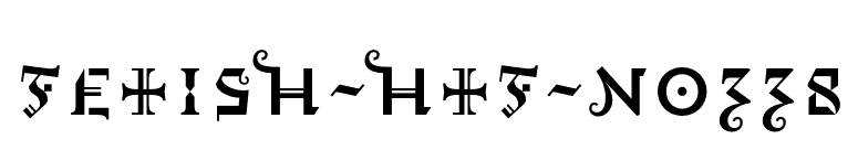 Fetish-HTF-No338 font preview