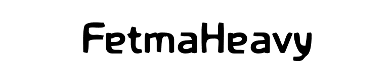 FetmaHeavy font preview