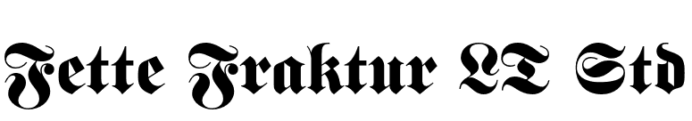 Fette Fraktur LT Std font preview