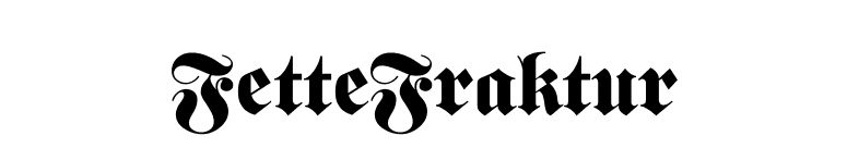 FetteFraktur font preview