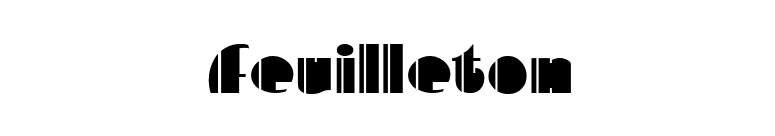 Feuilleton font preview