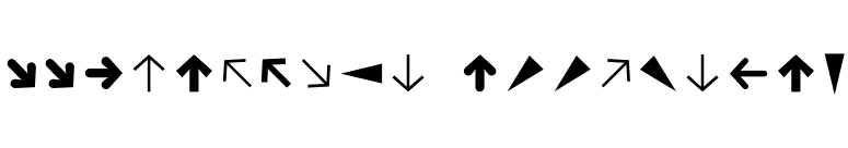 FFDingbats-ArrowsOne font preview