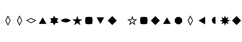 FFDingbats-BasicForms font preview