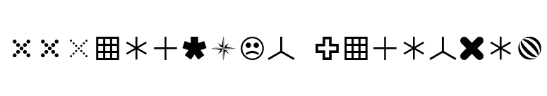 FFDingbats-SignsOne font preview