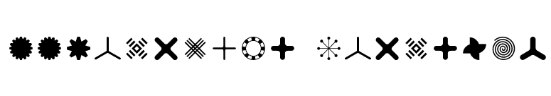 FFDingbats-SignsTwo font preview