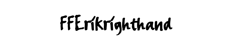 FFErikrighthand font preview