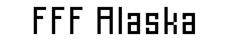 FFF Alaska font preview