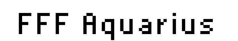 FFF Aquarius font preview