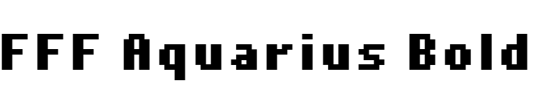 FFF Aquarius Bold font preview