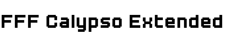 FFF Calypso Extended font preview