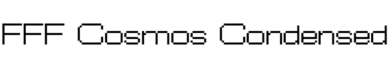 FFF Cosmos Condensed font preview