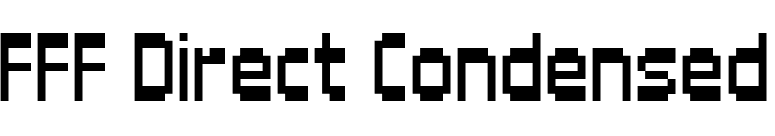 FFF Direct Condensed font preview