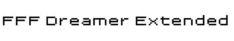 FFF Dreamer Extended font preview