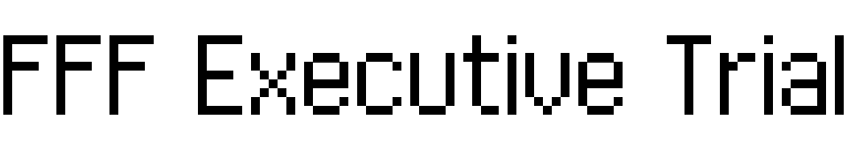 FFF Executive Trial font preview