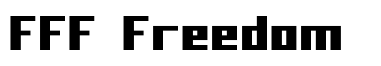 FFF Freedom  font preview
