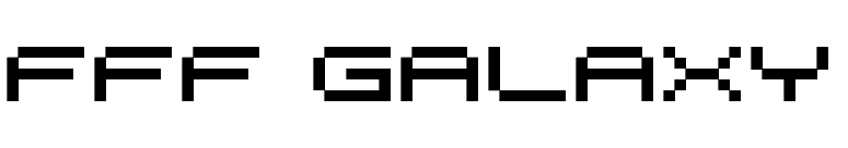 FFF Galaxy font preview