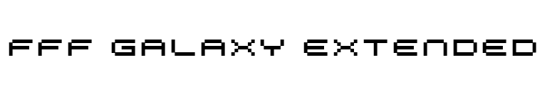 FFF Galaxy Extended font preview