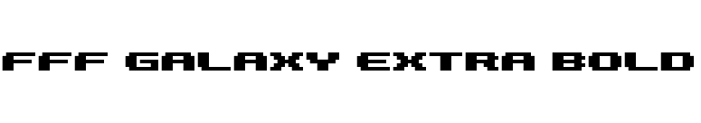 FFF Galaxy Extra Bold font preview