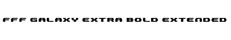 FFF Galaxy Extra Bold Extended font preview