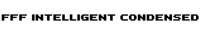 FFF Intelligent Condensed font preview