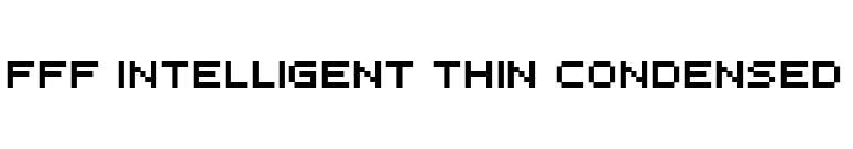 FFF Intelligent Thin Condensed font preview