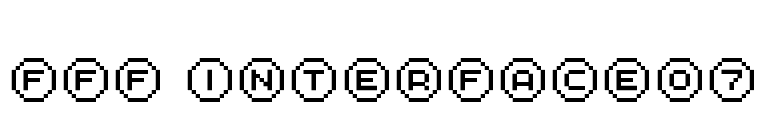 FFF Interface07 font preview