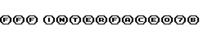 FFF Interface07b font preview